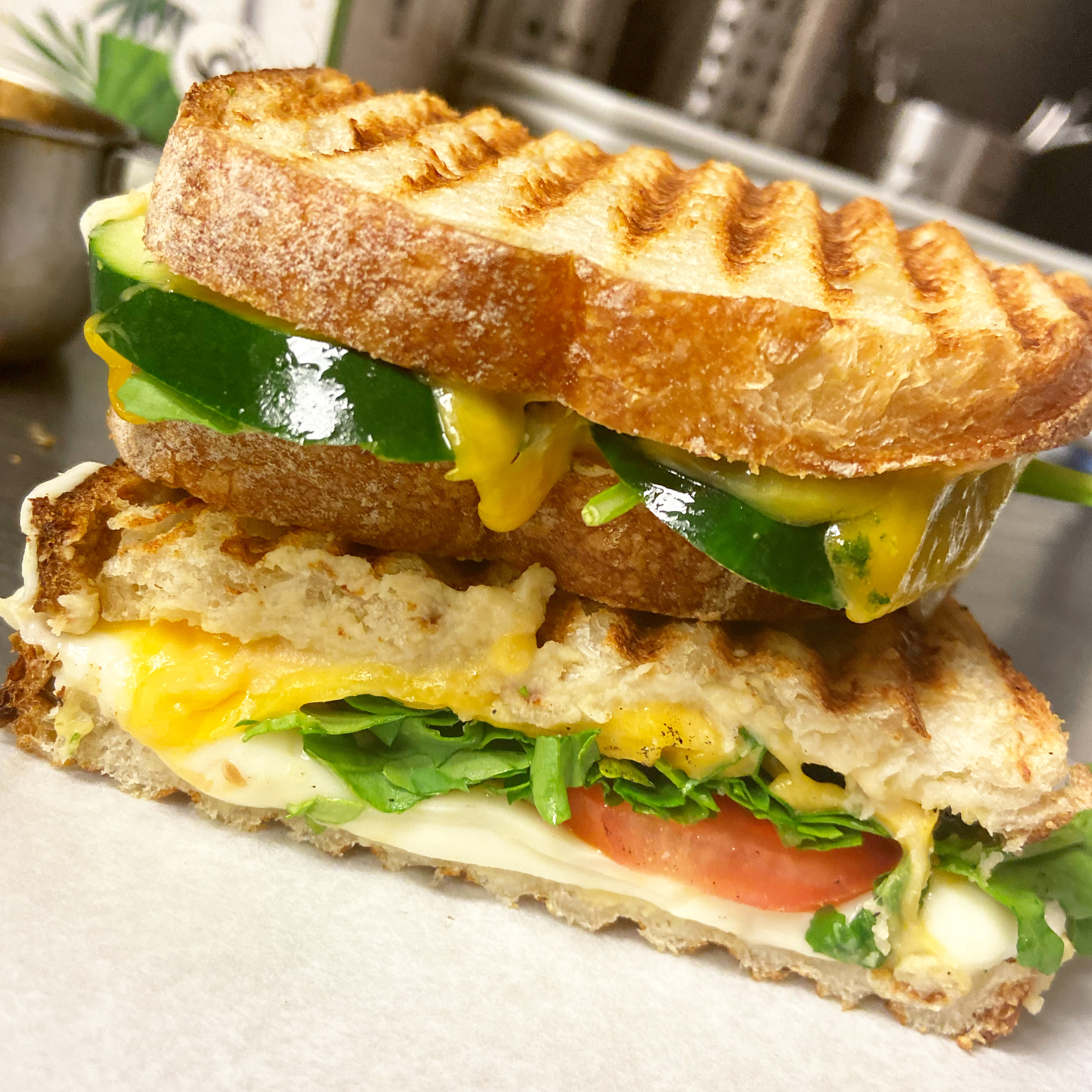Order VEGGIE PANINI food online from Bequest Coffee Co store, Mill Creek on bringmethat.com