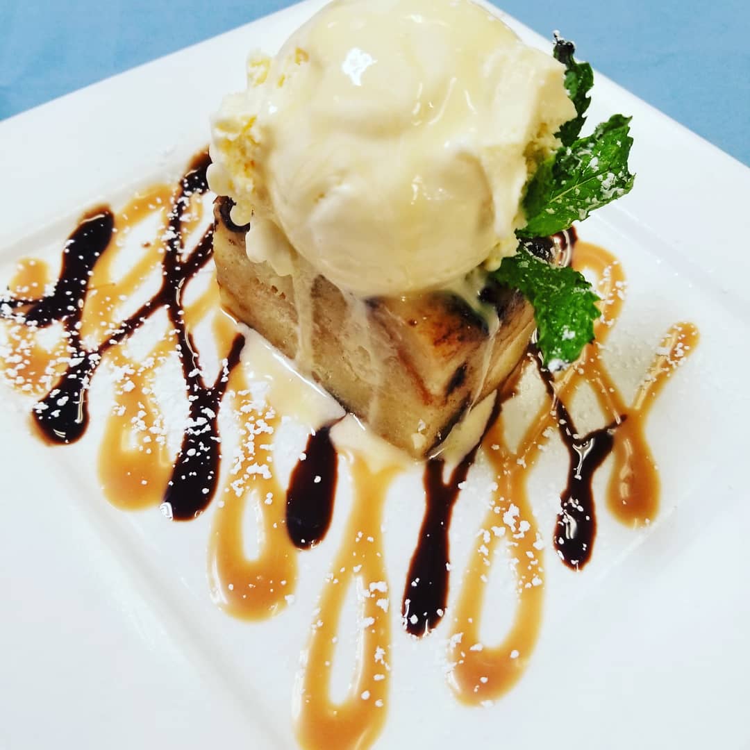 Order Housemade Bread Pudding food online from Tavolo Wine Bar & Tuscan Grille store, Providence on bringmethat.com