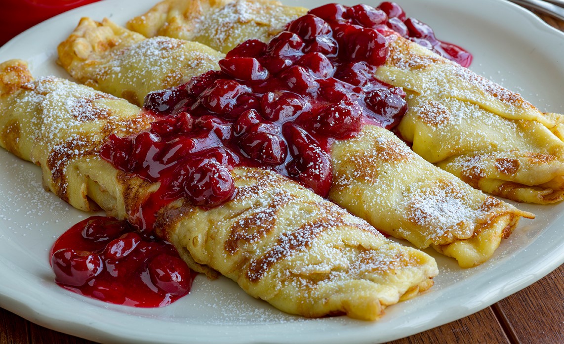 Order Cherry Kijafa Crepes food online from The Original Pancake House store, Norco on bringmethat.com