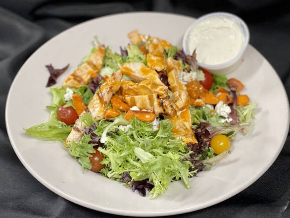 Order Spicy Crispy Buffalo Chicken Salad food online from Cooper Cave Ale Company store, Glens Falls on bringmethat.com