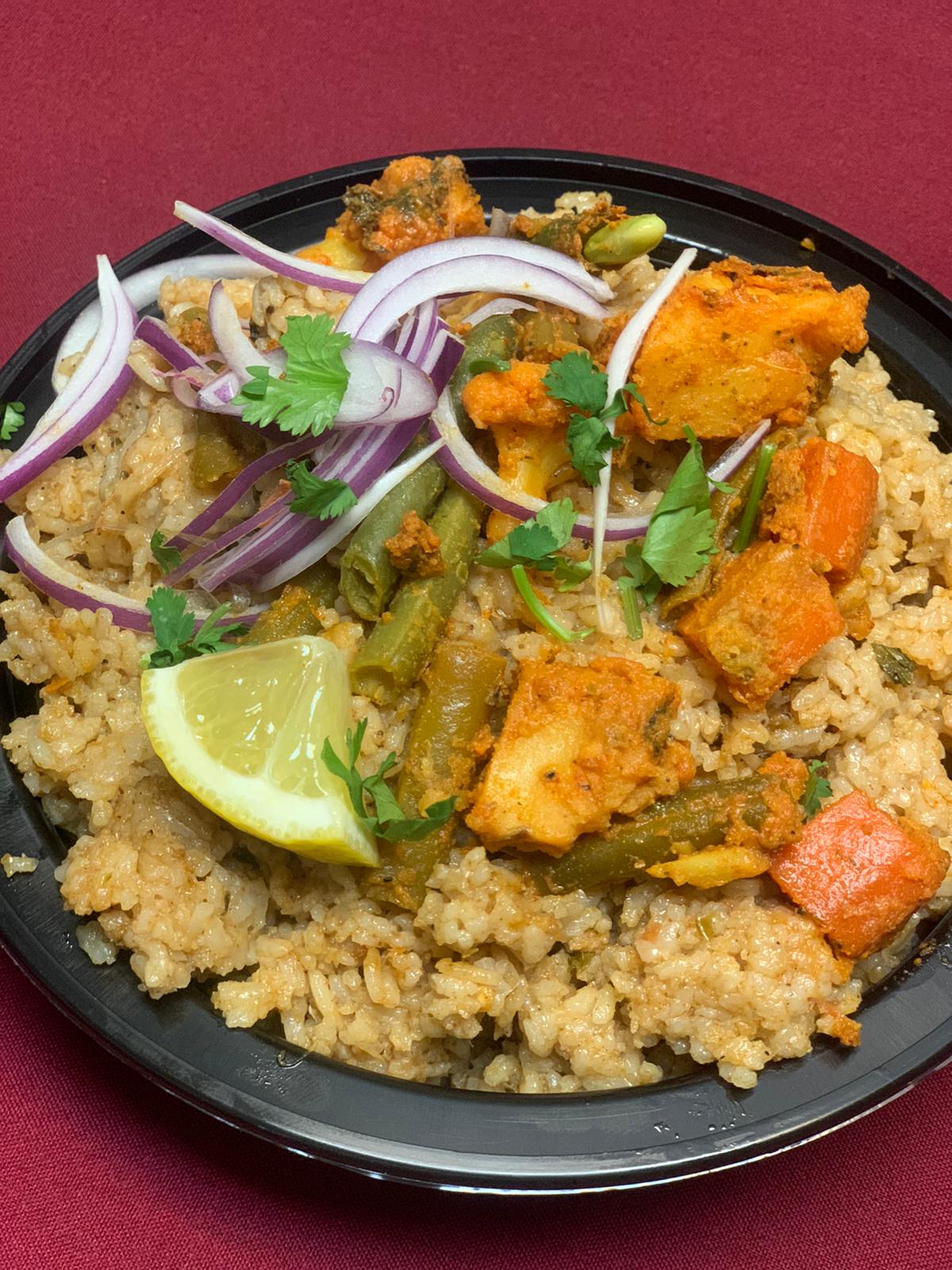 Order Thalapakattu Veg Biryani food online from Chef of India store, Jersey City on bringmethat.com