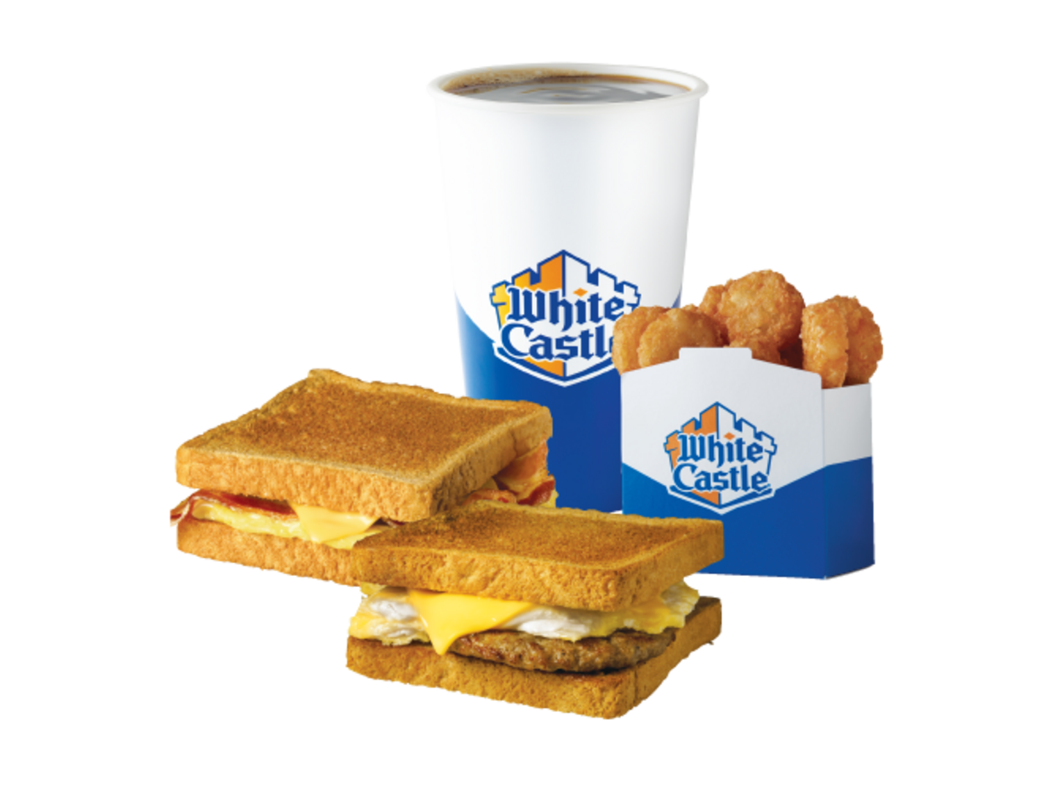 Order 2 BREAKFAST TOAST SLIDER MEAL CAL 1100-1230 food online from White Castle store, Southfield on bringmethat.com