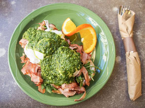 Order Green Eggs & Ham food online from Snow City Cafe store, Anchorage on bringmethat.com