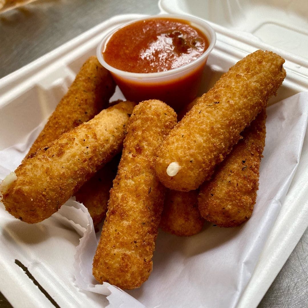 Order Mozzarella Cheese Sticks - 6 Pieces food online from West Point Pizza store, Philadelphia on bringmethat.com