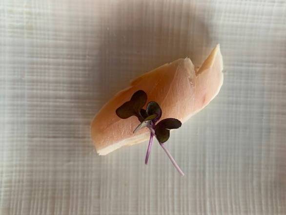 Order Albacore (2pcs) (Binncho Maguro) Nigiri food online from I Luv Sushi store, Rockford on bringmethat.com