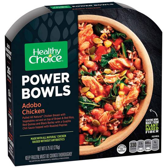 Order Healthy Choice Frozen Power Bowls Adobo Chicken Meal 9.75oz food online from Everyday Needs by Gopuff store, Laguna Niguel on bringmethat.com