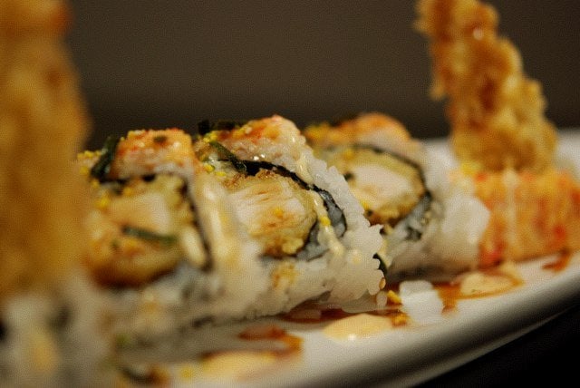 Order Chicken Tempura Roll food online from Hawkers store, New York on bringmethat.com