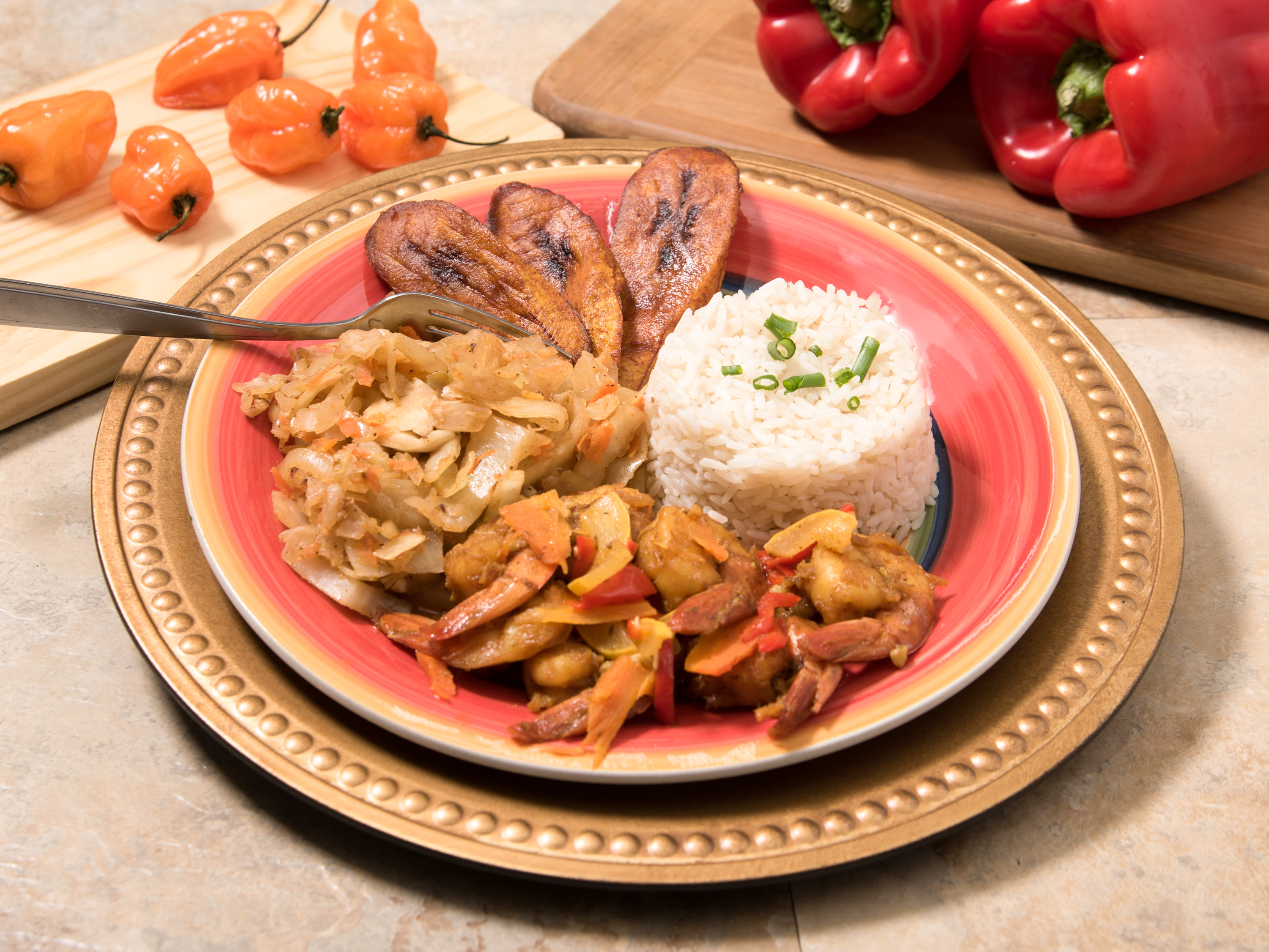 Order Curry Shrimp Platter food online from Rasta Kitchen store, Merchantville on bringmethat.com
