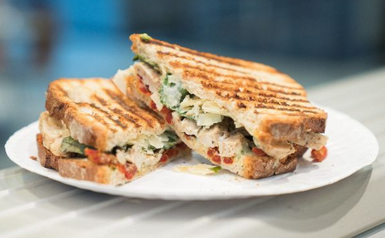 Order Chicken Margherita Panini food online from Green Leaf's and Bananas store, Concord on bringmethat.com