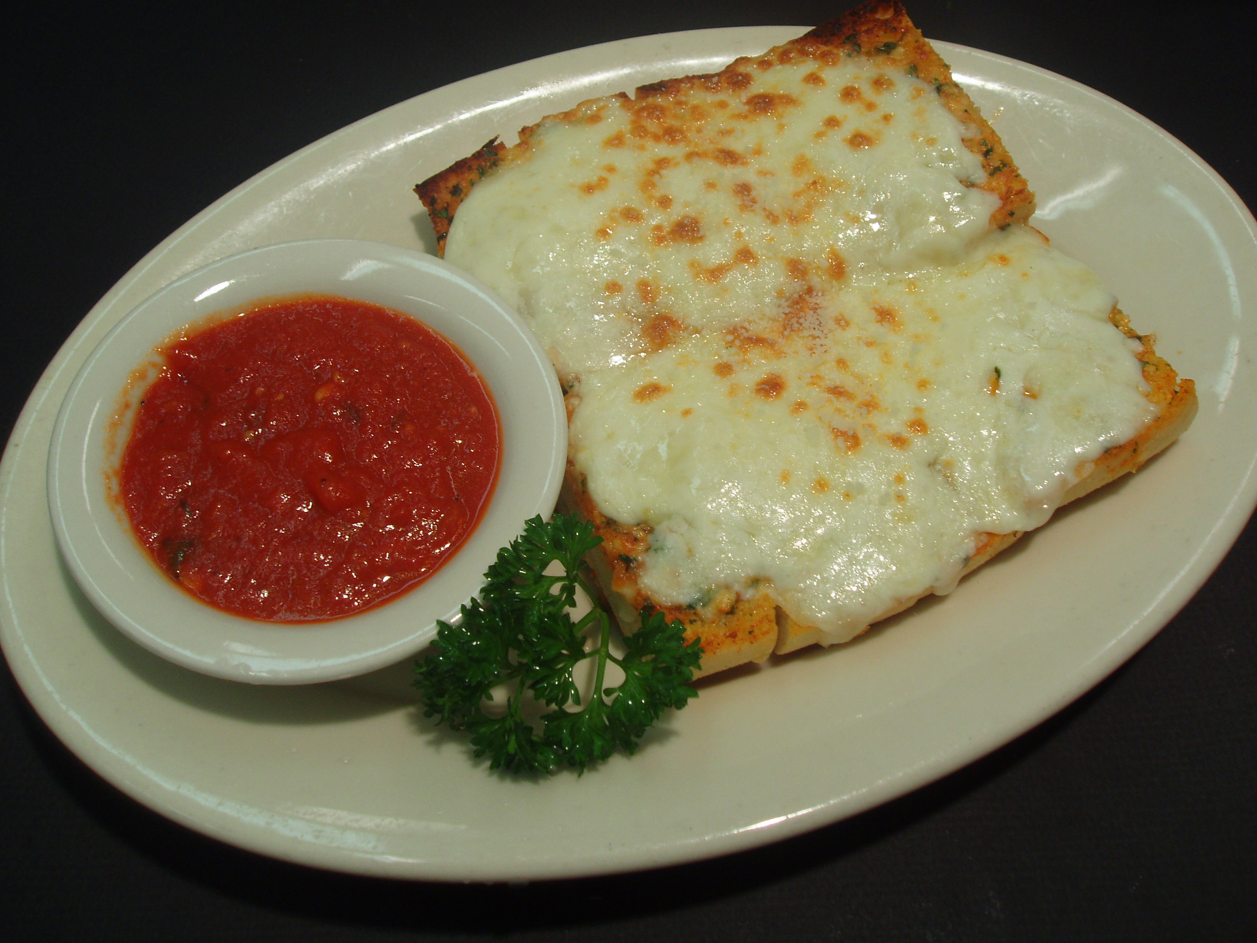 Order Garlic Bread with Mozzarella To Go  food online from Giorgio's store, Milpitas on bringmethat.com