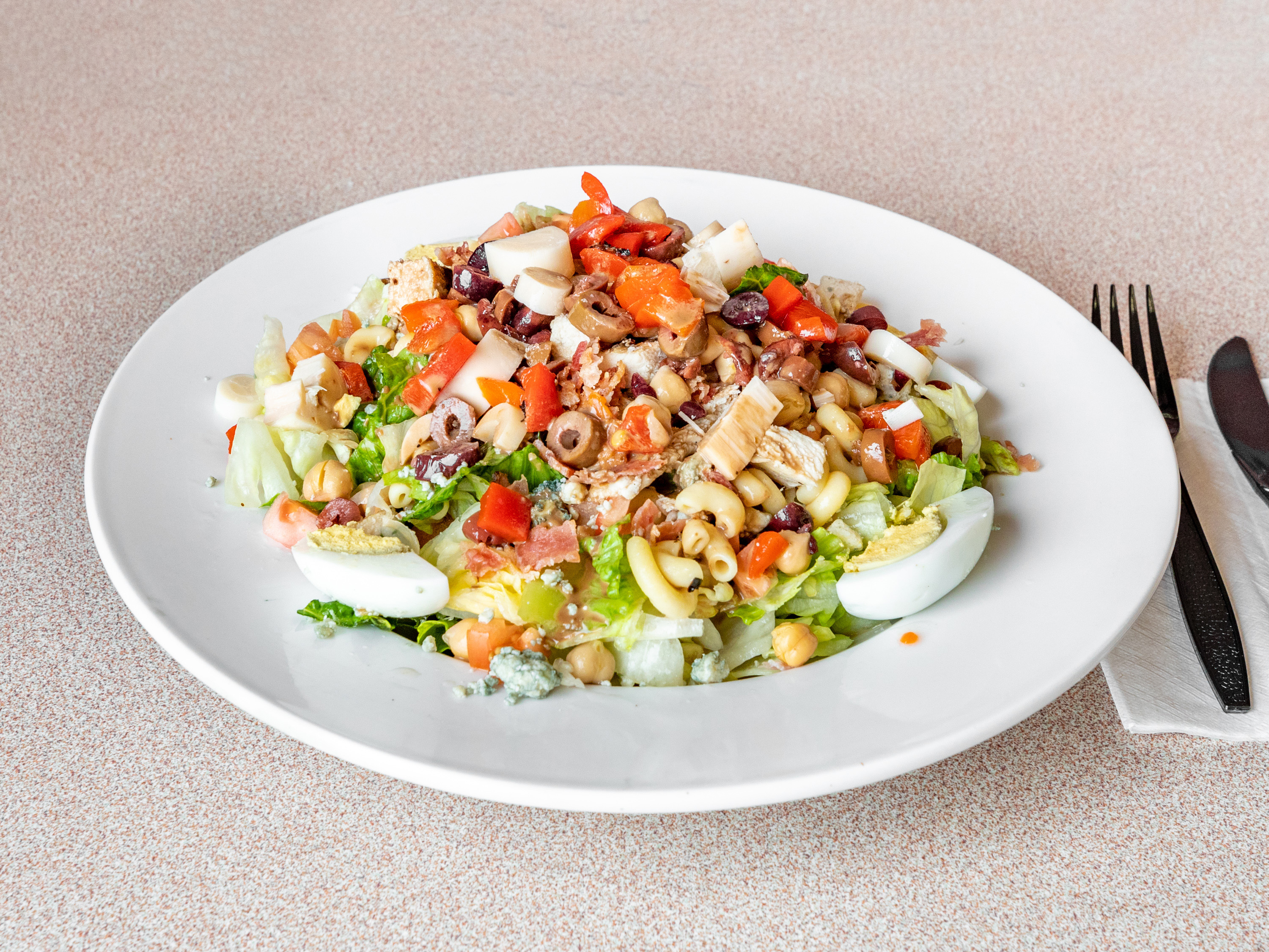 Order Chopped Salad food online from Als Pizzeria store, North Riverside on bringmethat.com