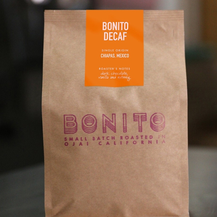 Order Bonito Coffee Roaster - Decaf food online from Huckleberry Caf紬ホゥ & Bakery store, Santa Monica on bringmethat.com