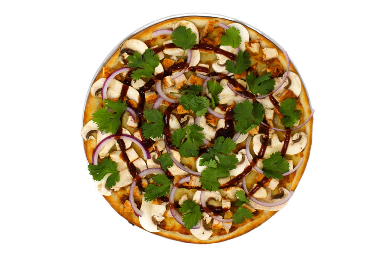 Order BBQ Chicken Pizza food online from Lucky 7 pizza store, Glendale on bringmethat.com