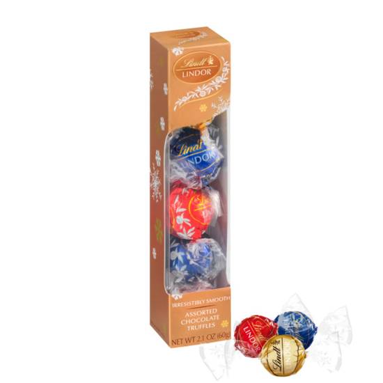 Order Lindt LINDOR Holiday Assorted Chocolate Candy Truffles Favor Gift, 2.1 oz. food online from CVS store, SOUDERTON on bringmethat.com