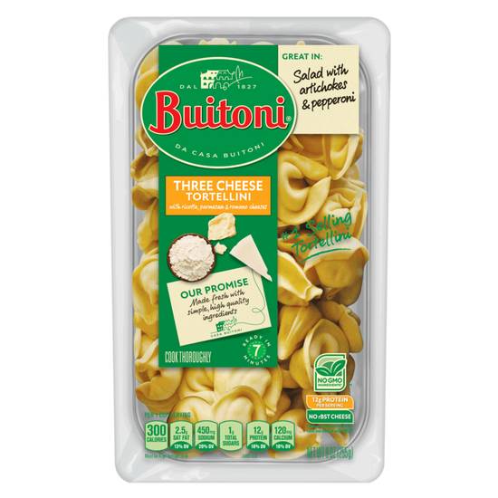 Order Buitoni All Natural Three Cheese Tortellini 9oz food online from Everyday Needs by Gopuff store, Clovis on bringmethat.com