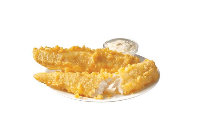 Order 2 Piece Batter Dipped Fish food online from Captain Ds Seafood Restaurants store, Birmingham on bringmethat.com