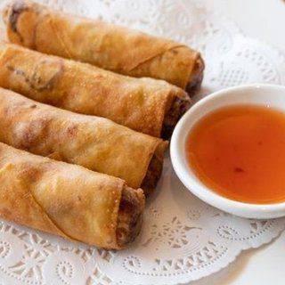 Order Fried Vegetarian Spring Rolls (4 Pieces) food online from Sushi Uma store, San Francisco on bringmethat.com