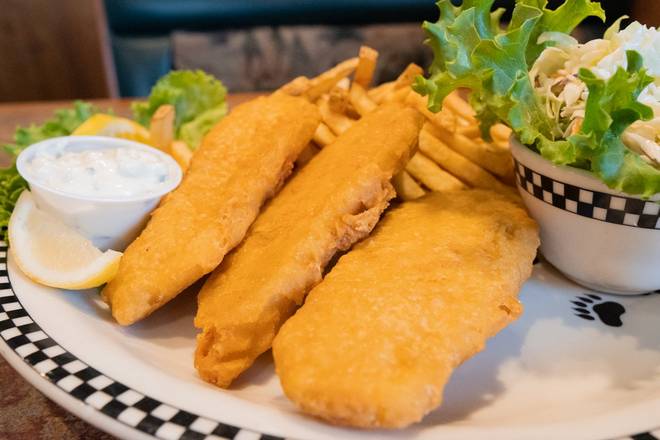Order Fish & Chips food online from Black Bear Diner store, Elk Grove on bringmethat.com