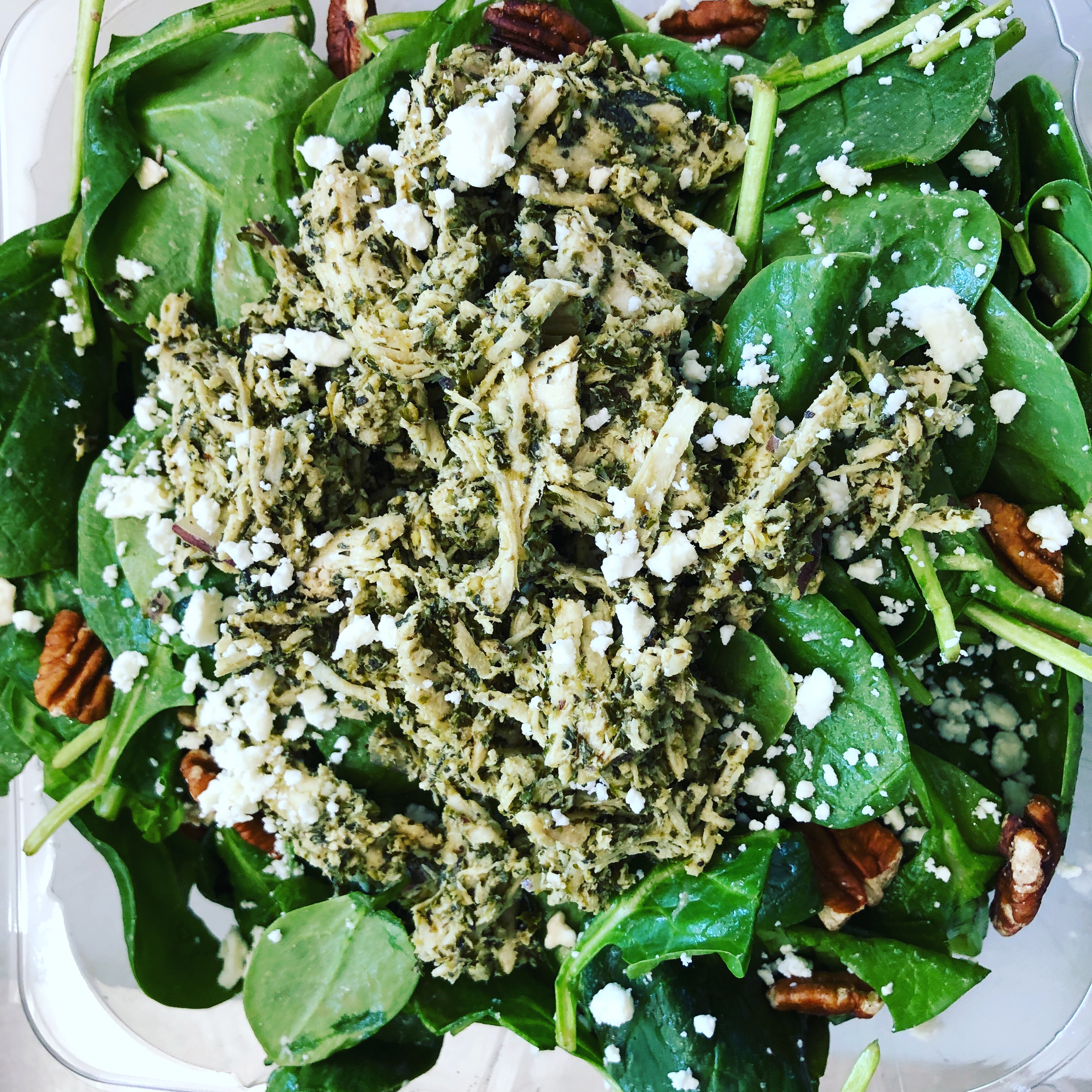 Order Spinach Salad food online from Tasty Coffee store, San Francisco on bringmethat.com