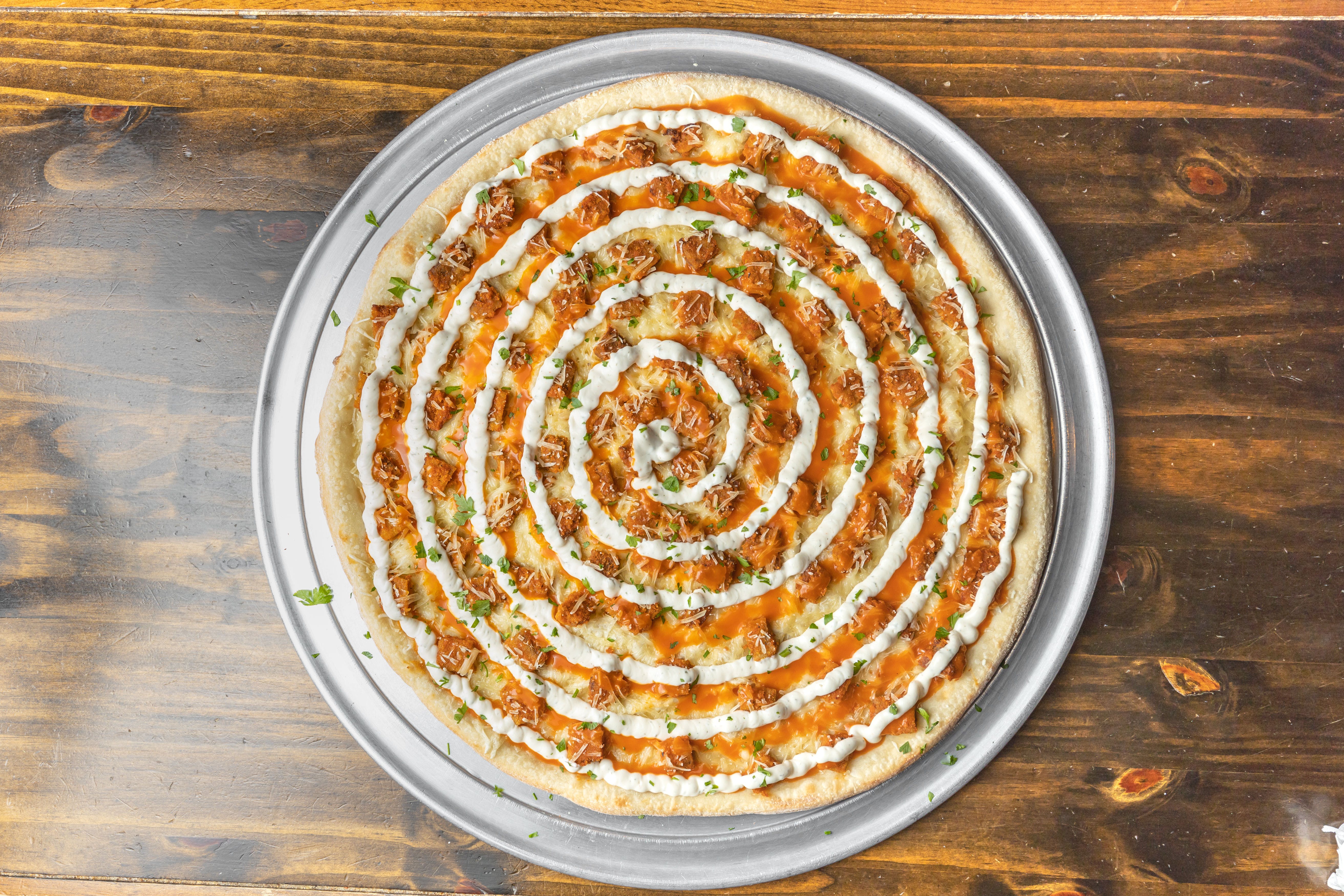 Order Plant Based Buffalo Chicken Pizza - Pizza food online from That Pizza Place In Levittown store, Levittown on bringmethat.com