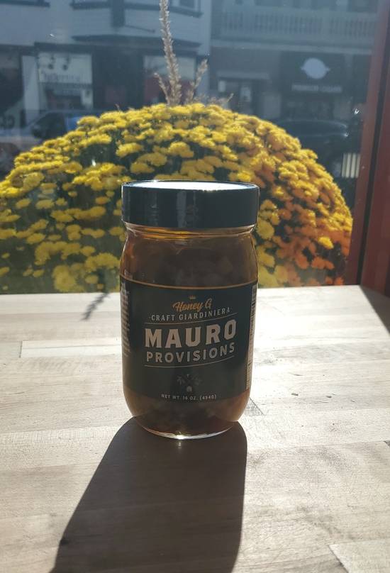 Order Mauro Provisions Honey G Giardiniera food online from Fiore Pizzeria + Bakery store, Forest Park on bringmethat.com