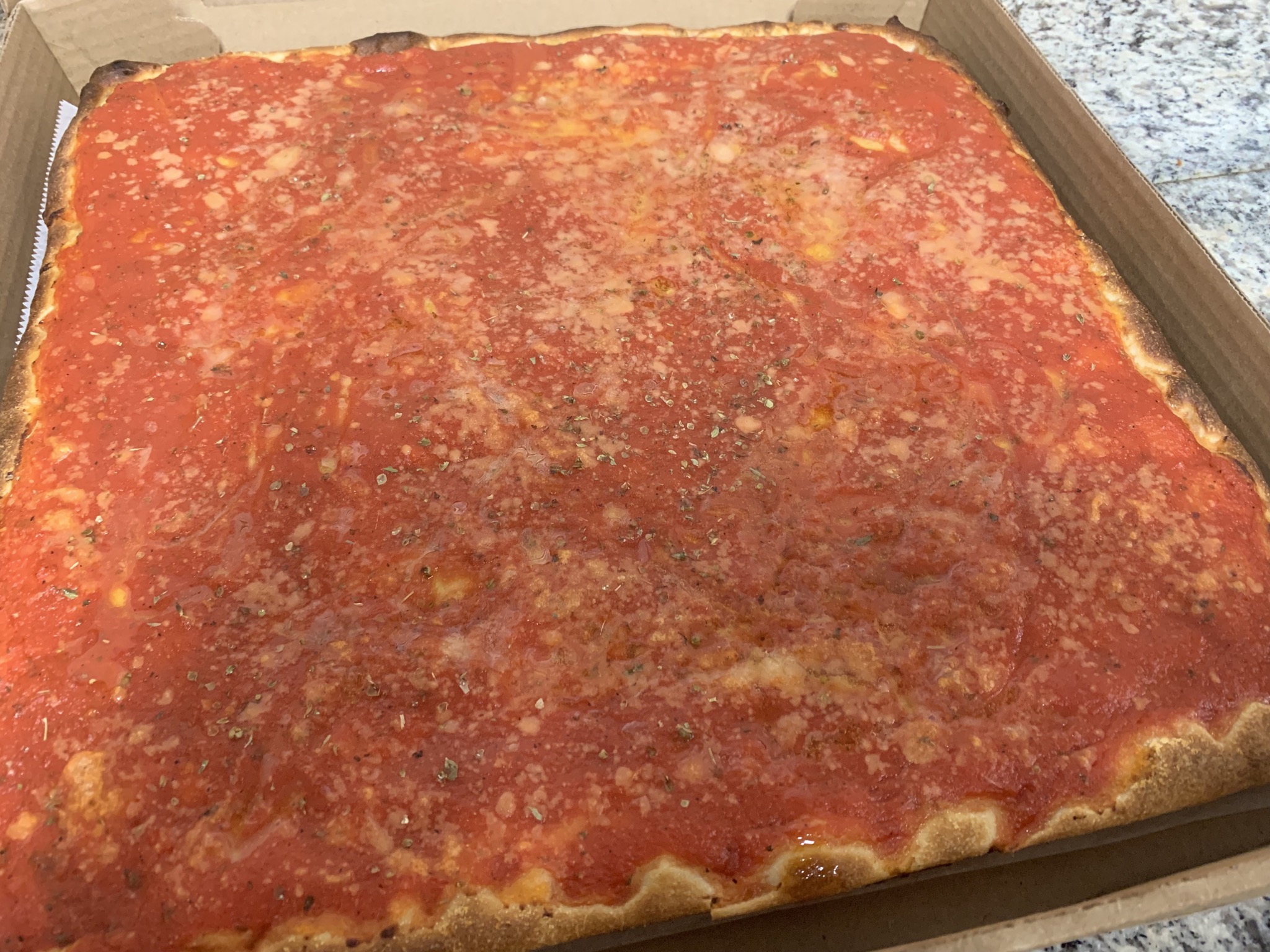 Order Tomato Pie food online from Mario's Pizza store, Newark on bringmethat.com