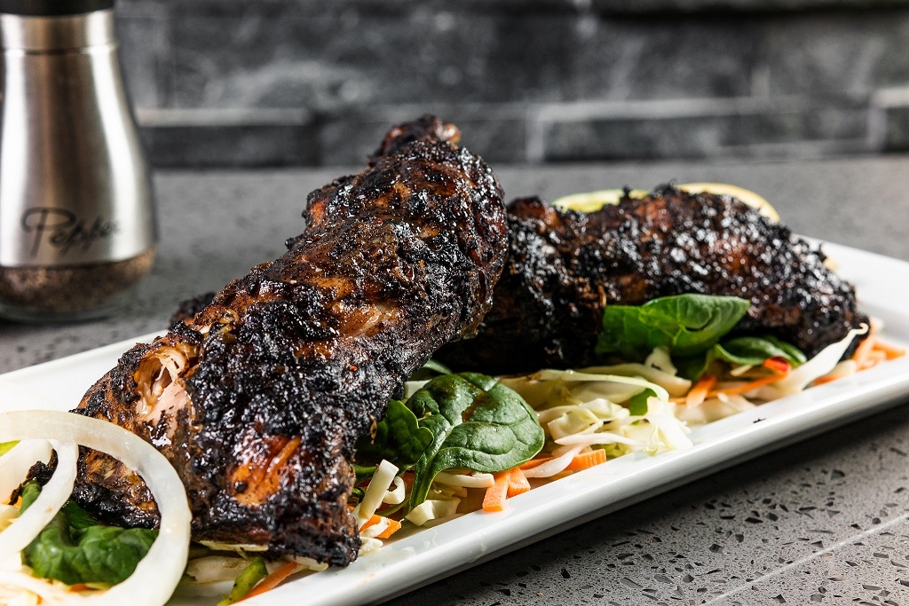Order Campfire Jerk Chicken (GF) food online from Lime & Lemon Indian Grill store, Raleigh on bringmethat.com