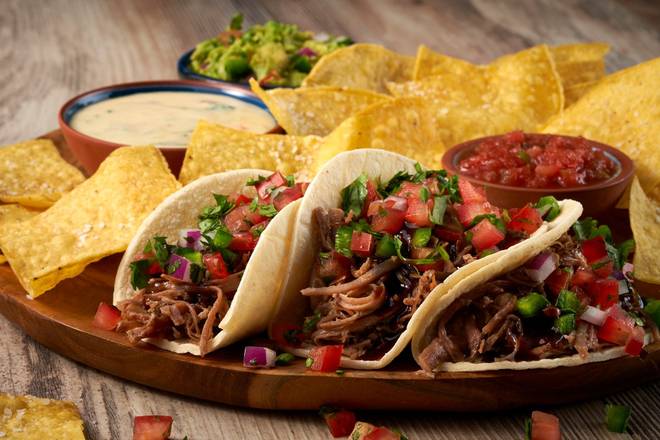 Order Brisket Street Tacos food online from Cotton Patch Cafe store, Grapevine on bringmethat.com