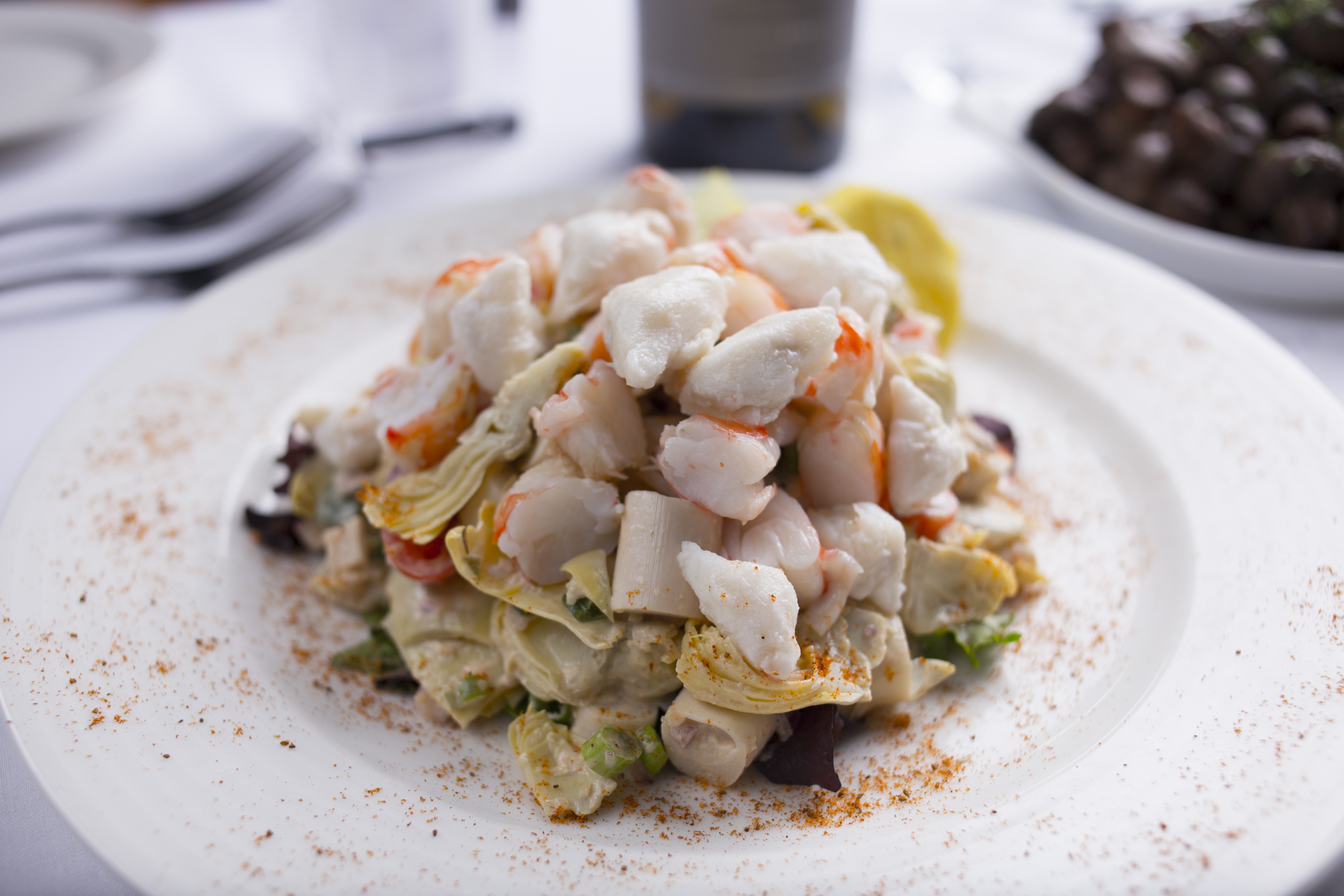 Order Kirby's Seafood Salad food online from Kirby Prime Steakhouse store, The Woodlands on bringmethat.com