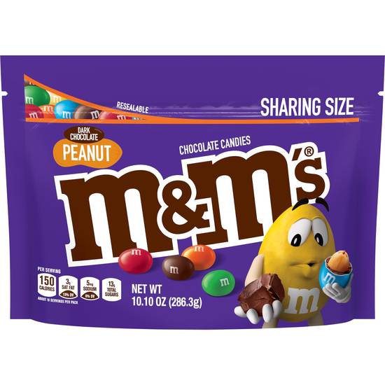 Order M&M'S Peanut Dark Chocolate Candy, Sharing Size, 10.1 oz Bag food online from Cvs store, GREENWICH on bringmethat.com