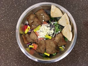 Order Gyro Salad food online from 2n1 Salad Bar and Grill store, Austin on bringmethat.com
