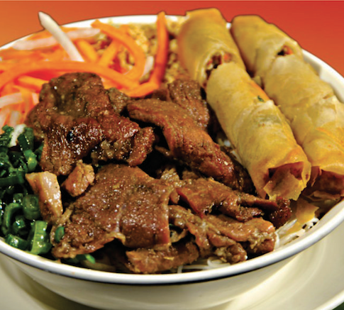 Order Grilled Pork and Egg Roll Vermicelli Bowl food online from Pho Lotus store, Gilbert on bringmethat.com