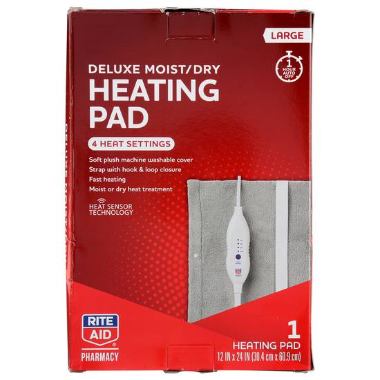 Order Rite Aid 4 Set Heating Pad 12"x 24 " (1 ct) food online from Rite Aid store, CONCORD on bringmethat.com