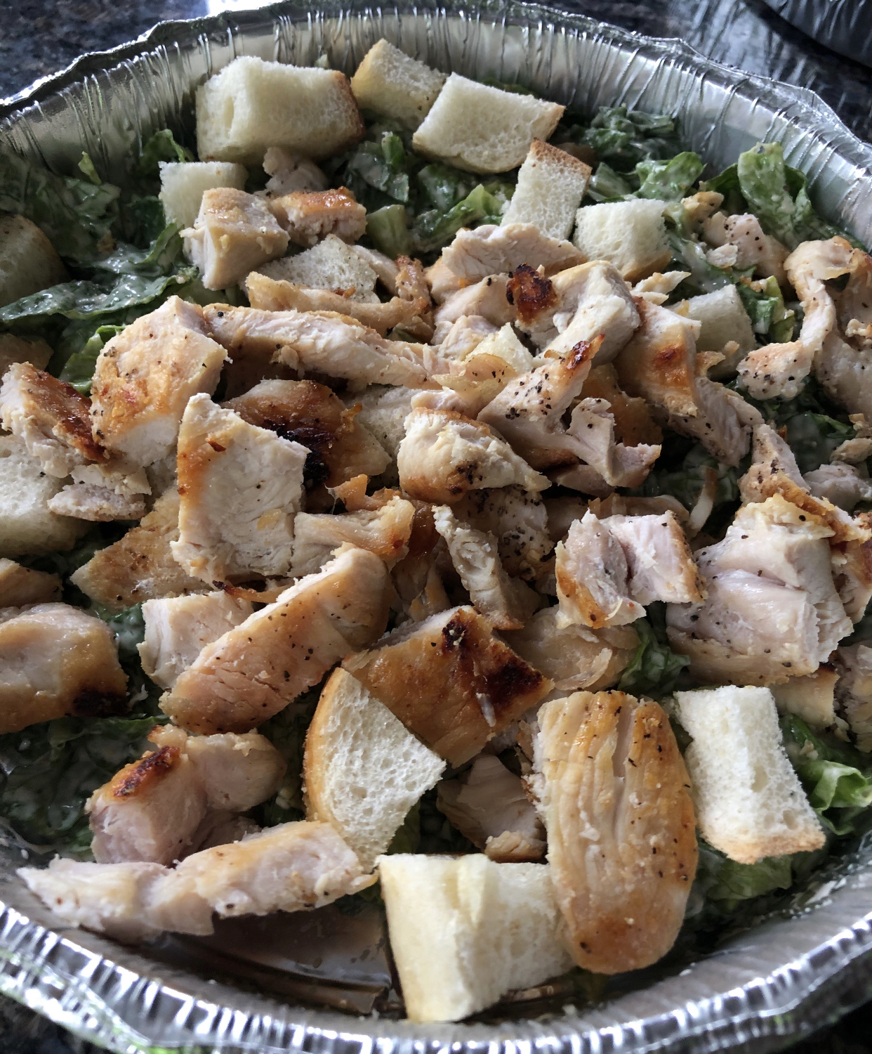 Order Caesar Salad with Chicken food online from Foleys Club Lounge store, Pleasantville on bringmethat.com