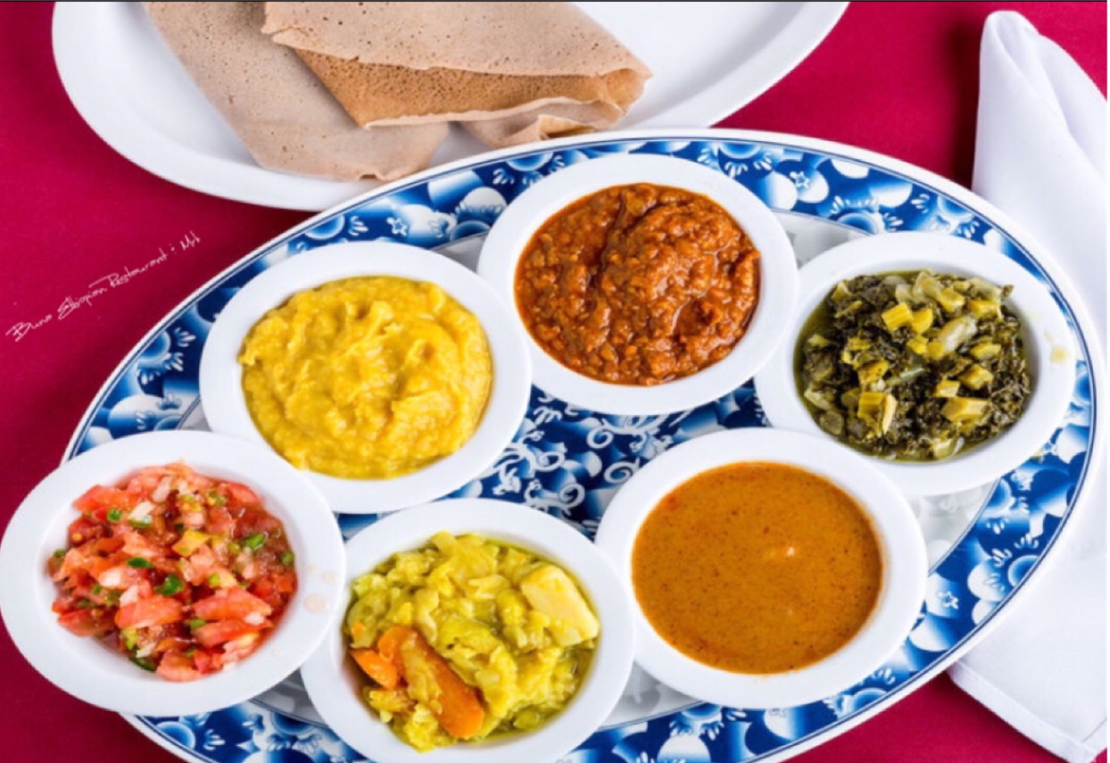 Order 30. Veg Combo food online from Buna Ethiopian Restaurant and Market store, Los Angeles on bringmethat.com