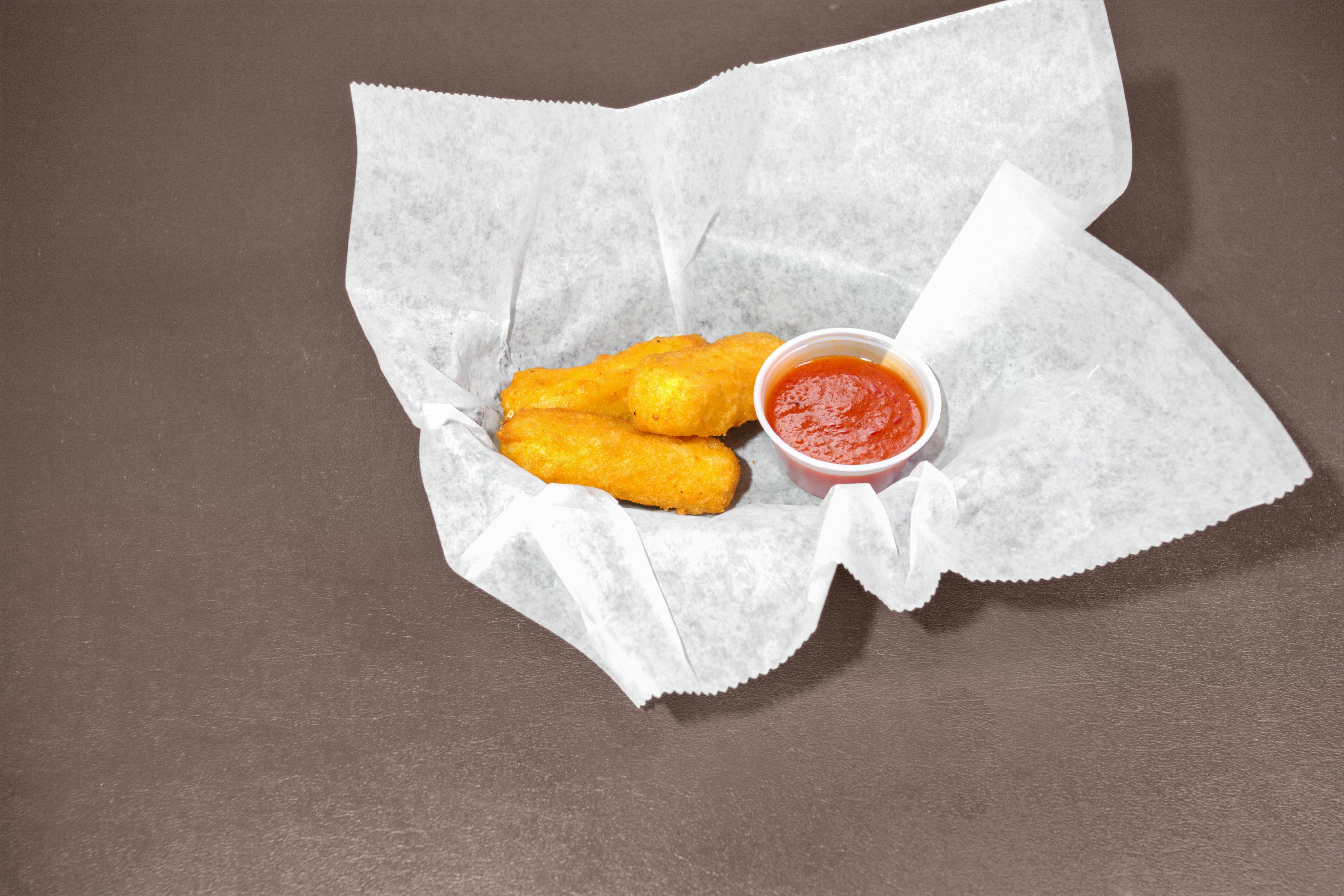 Order Mozzarella Sticks - 3 Pieces food online from King Pizza store, Fogelsville on bringmethat.com