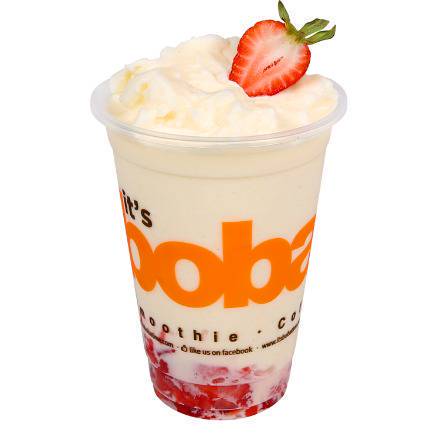 Order Coconut Strawberry Smoothie food online from Boba Time store, Fullerton on bringmethat.com