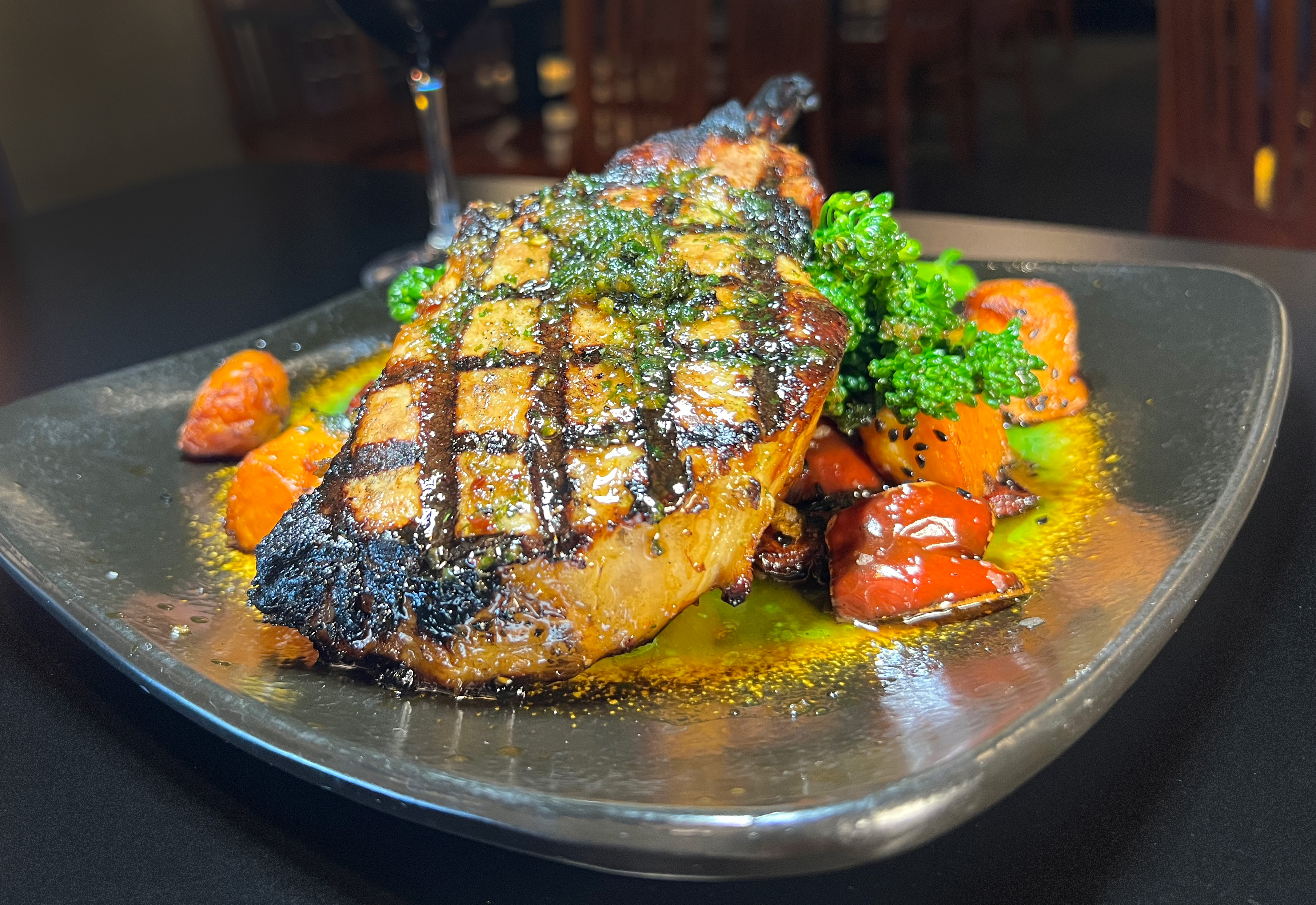 Order Pork Chop food online from Taxi Grille & Bar store, Omaha on bringmethat.com
