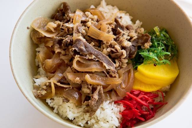 Order Beef & Onion (Gyu Don) food online from B Cafe store, Quincy on bringmethat.com