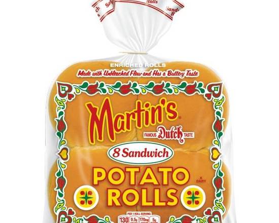 Order Martin's Hamburger Potato Rolls ( 8 Rolls) food online from Ctown Supermarkets store, Uniondale on bringmethat.com