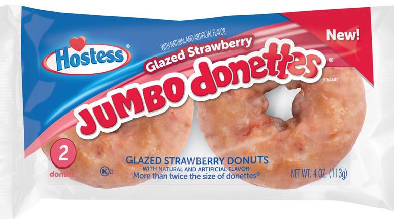 Order Hostess Donut Jumbo Strawberry food online from Shell Rock Spring store, Bel Air on bringmethat.com
