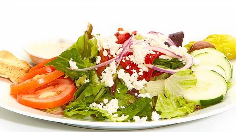 Order Greek Salad food online from Taziki Mediterranean Café store, Northglenn on bringmethat.com