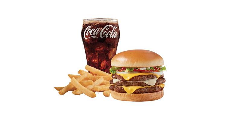 Order Two Cheese Deluxe 1/2lb* Triple Combo food online from Dairy Queen Grill & Chill store, Gettysburg on bringmethat.com