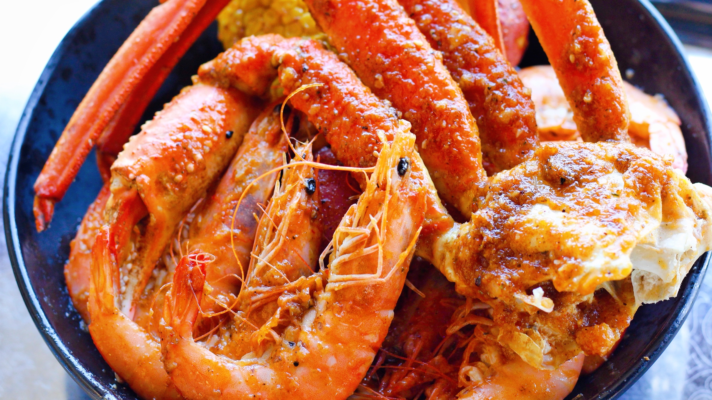 Order C8. Shrimp (Head On) (1/2Lb) food online from Captain King Seafood City store, Memphis on bringmethat.com