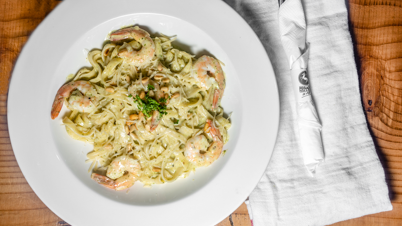 Order Fettuccine Alfredo food online from Pegasus Pizza and Pasta store, Seattle on bringmethat.com