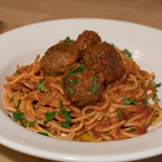 Order Spaghetti with Polpettine food online from La Bottega store, Roslyn on bringmethat.com