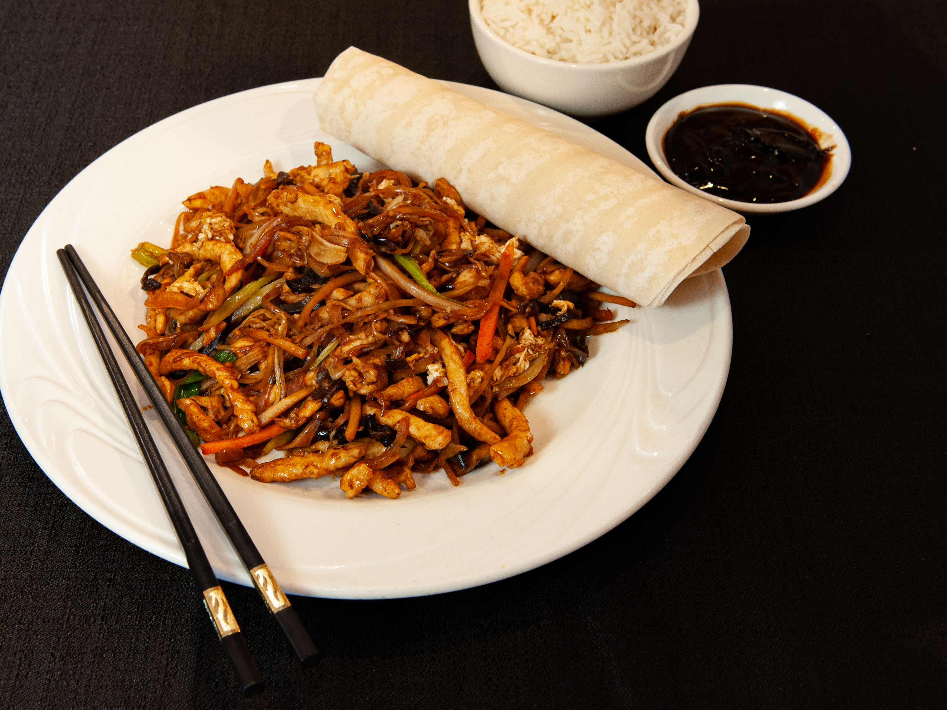 Order Moo Shu Pork food online from Cheng's Chinese Restaurant store, Lake Mary on bringmethat.com
