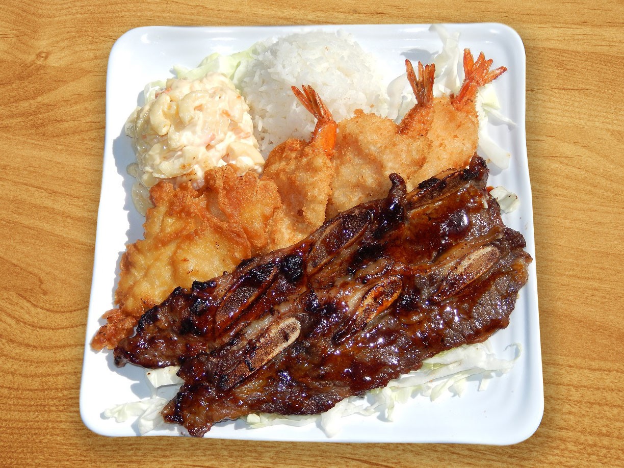 Order Seafood BBQ Mix food online from Aloha Hawaiian BBQ store, Costa Mesa on bringmethat.com