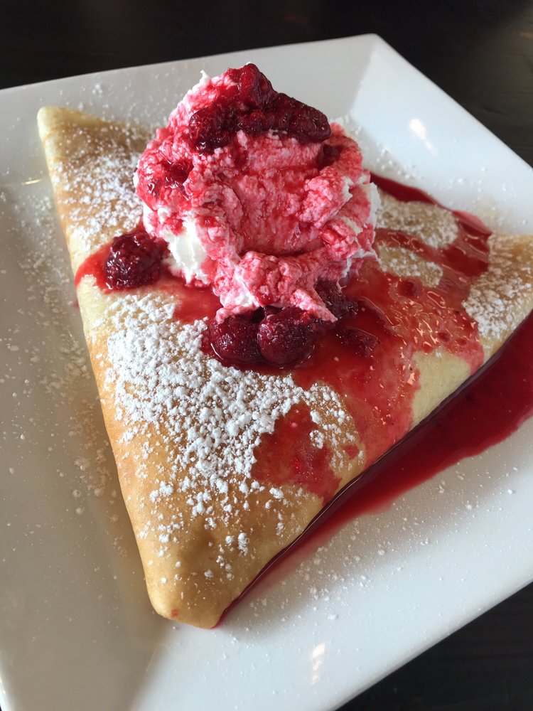 Order White Chocolate Raspberry Crepe food online from Coco Crepes Waffles & Coffee store, Spring on bringmethat.com