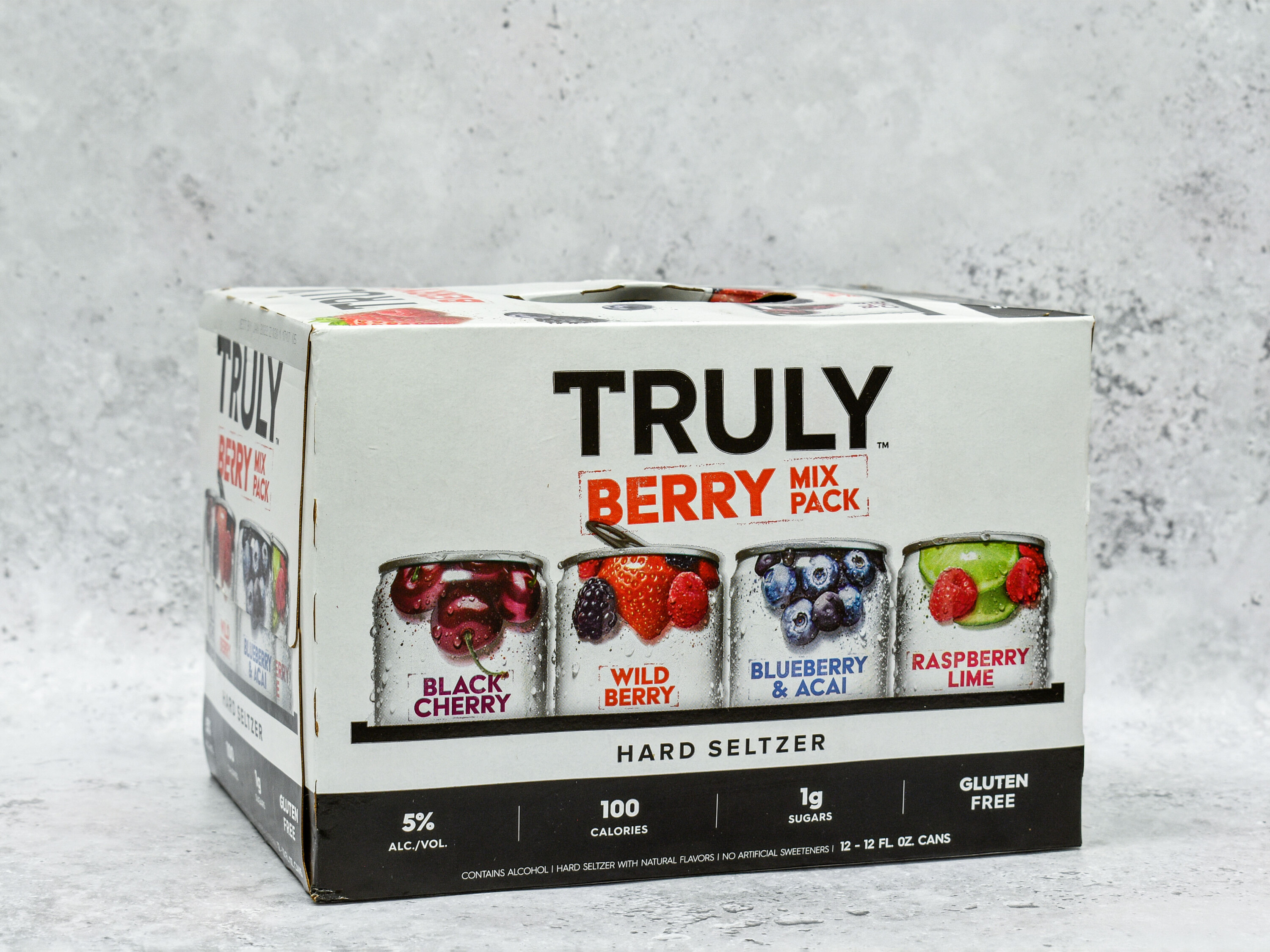 Order Truly Hard Seltzer Berry Mix Pack food online from A & W Liquor store, La Mesa on bringmethat.com